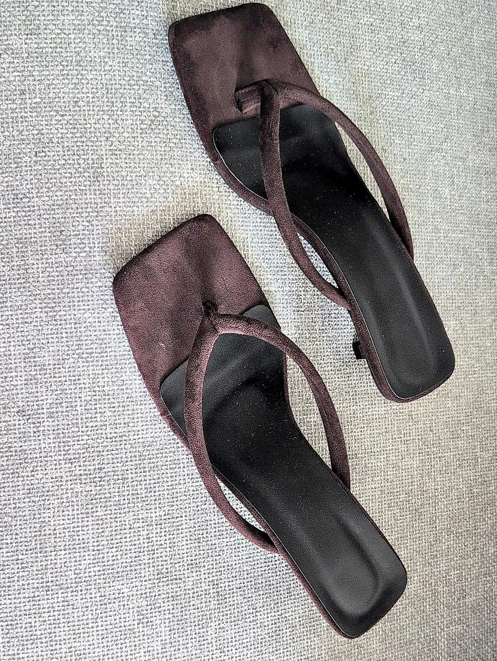 Brown Slingback Heels Like New